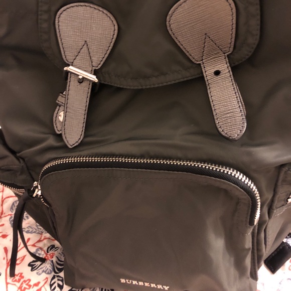 Burberry Olive Green Backpack main image 4